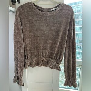 E.SSUE peplum sweater